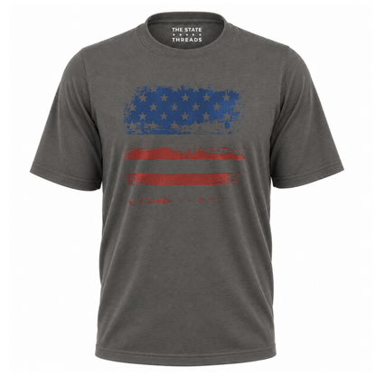 America Grunge USA Flag Distressed Patriotic Shirt
