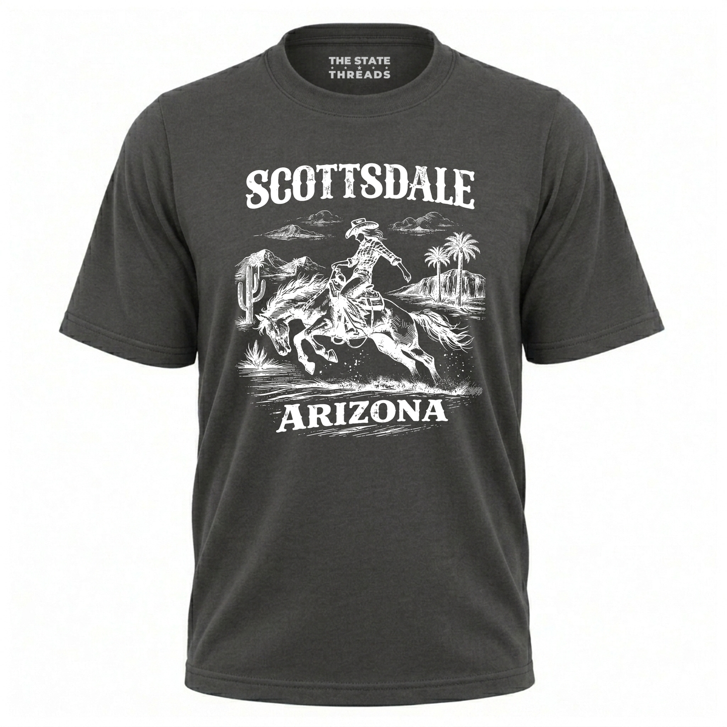 Arizona Scottsdale Cowboy Rodeo Retro Western Shirt