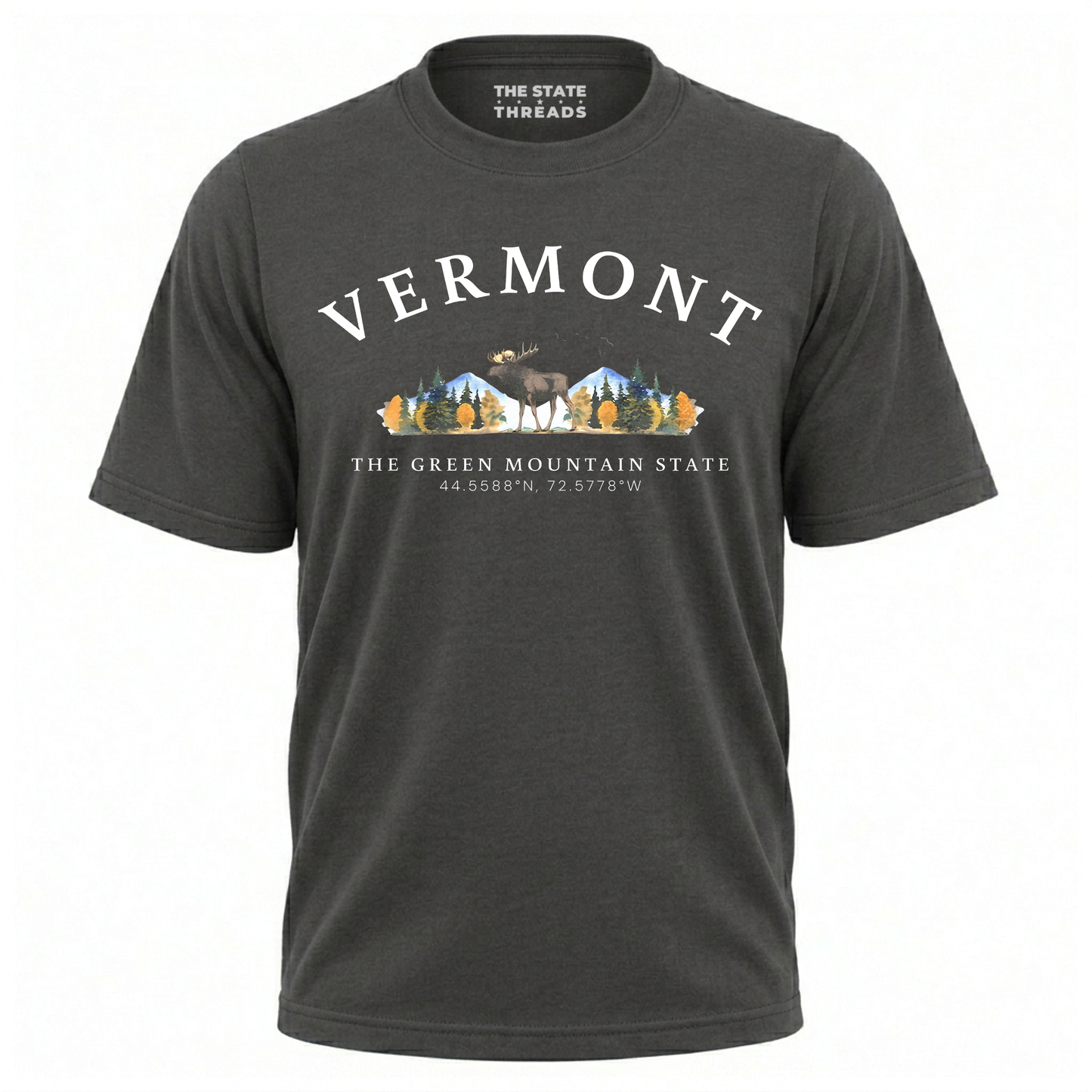 Vermont Green Mountain State Moose Wilderness Adventure Shirt