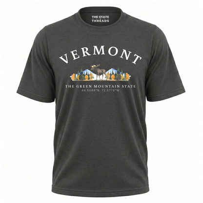 Vermont Green Mountain State Moose Wilderness Adventure Shirt