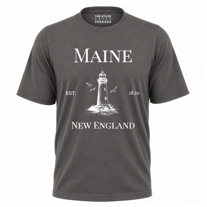 Maine New England Coastal Lighthouse Heritage Shirt