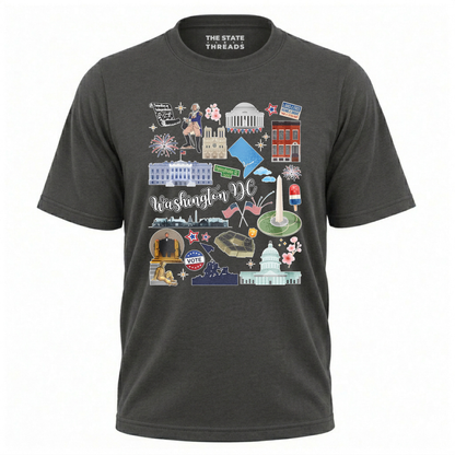 Washington DC Patriotic Icons Collage Shirt