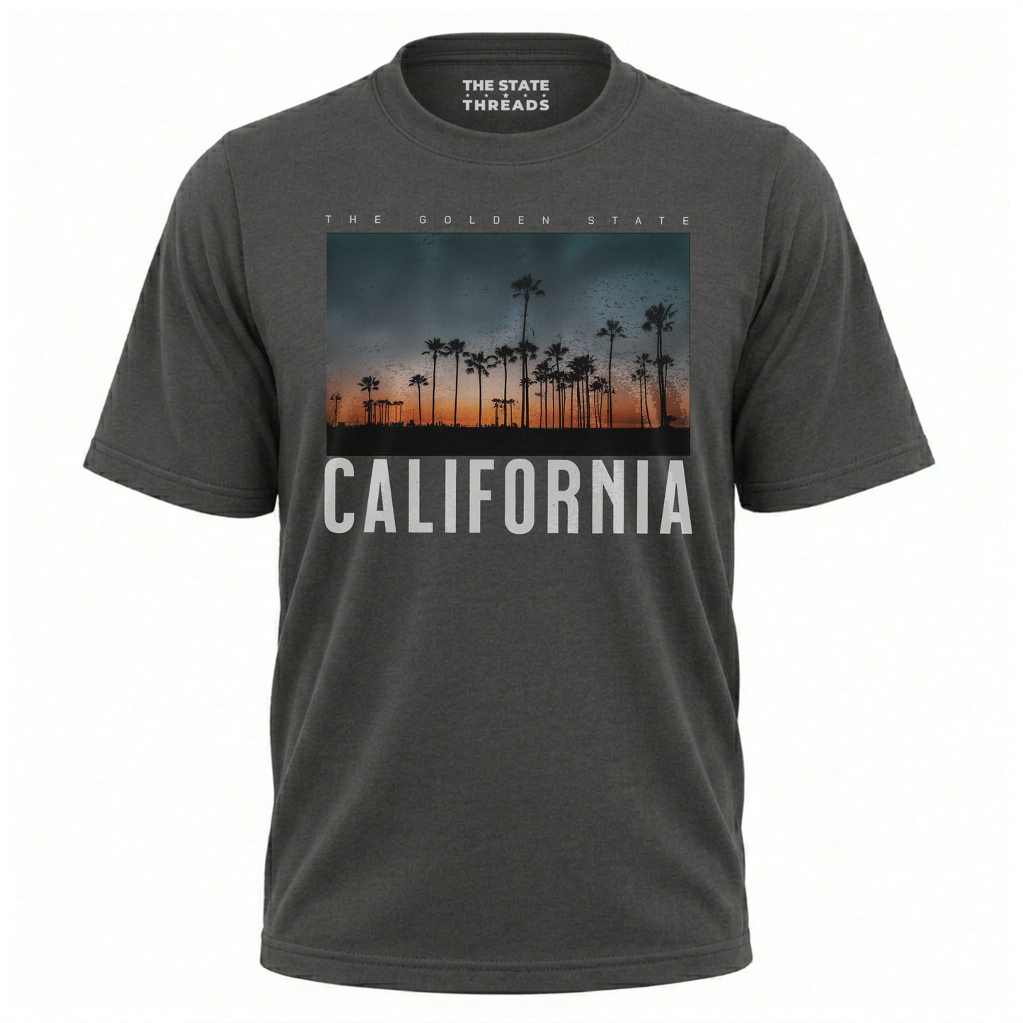 California Sunset Palm Trees Retro Streetwear Shirt