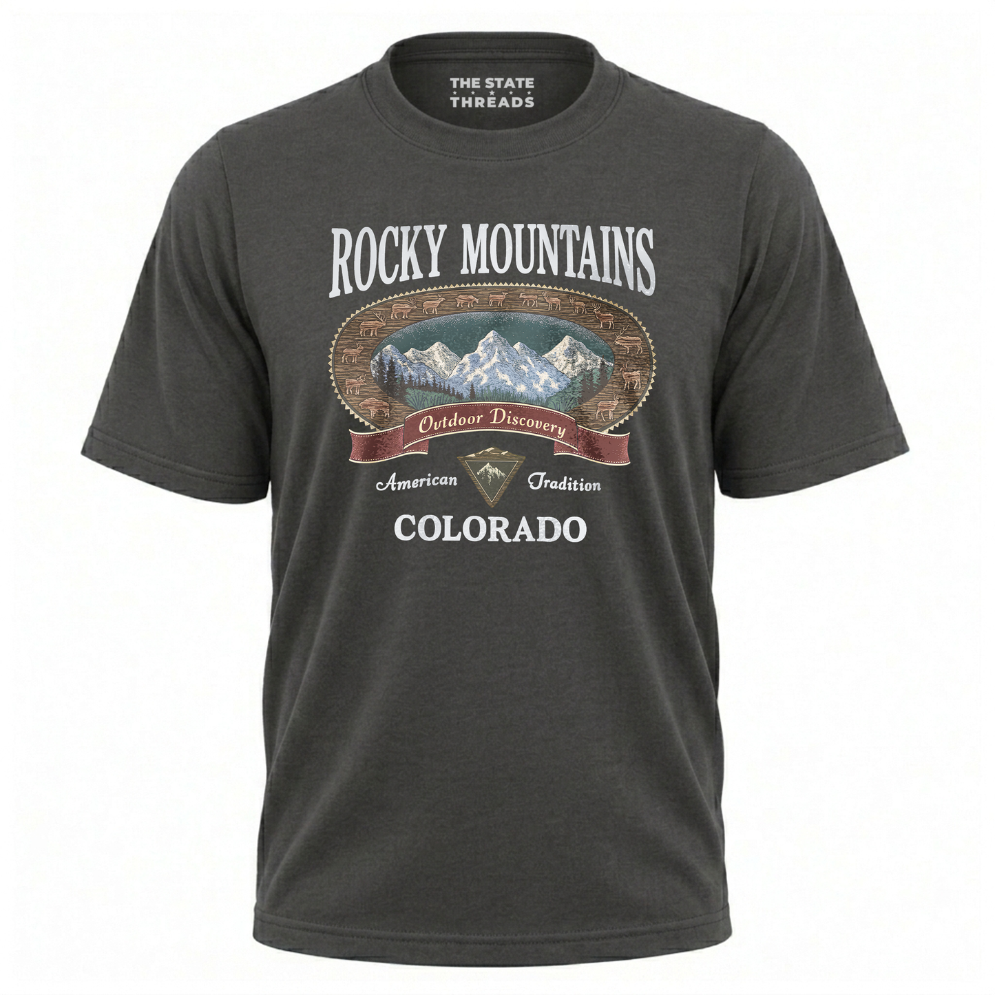 Colorado Rocky Mountains Outdoor Discovery Graphic Shirt