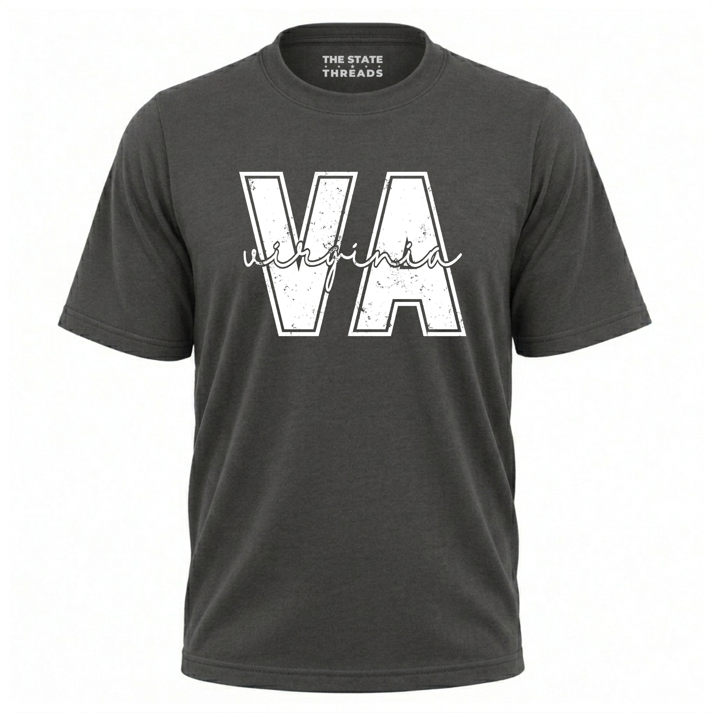 Virginia Varsity Letter Distressed State Shirt