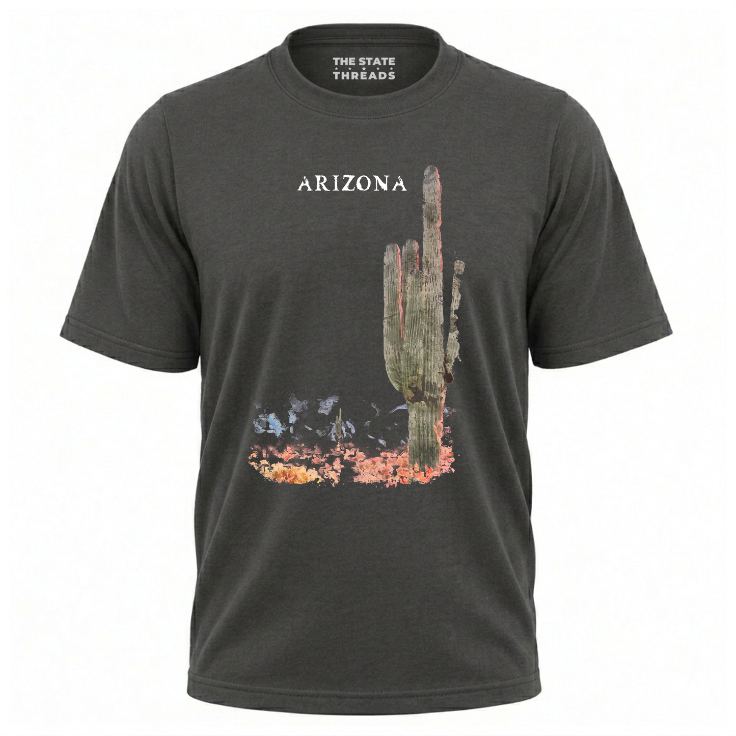 Arizona Saguaro Cactus Desert Watercolor Landscape Shirt