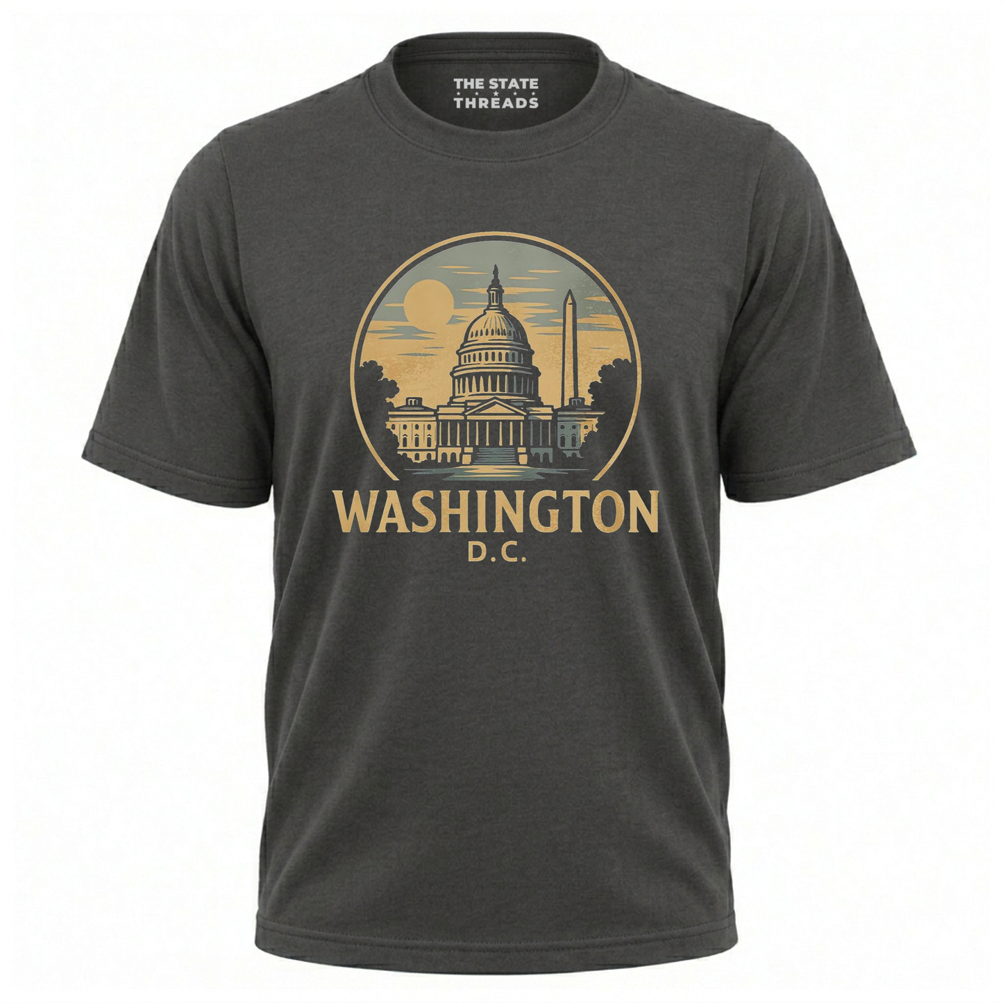 Washington DC Retro Capitol Building Monument Shirt