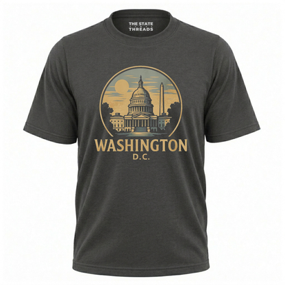 Washington DC Retro Capitol Building Monument Shirt