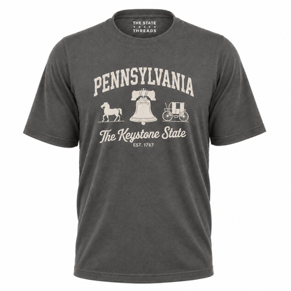 Pennsylvania Keystone State Liberty Bell Est 1787 Shirt
