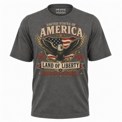America Eagle Land of Liberty 250th Anniversary Shirt