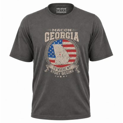 Product Name: Macon Georgia Story Begins Vintage Shirt