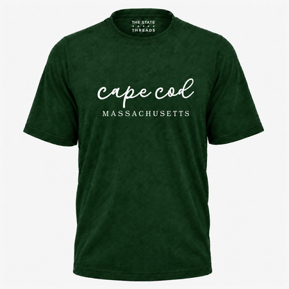 Massachusetts Cape Cod Coastal Script Shirt
