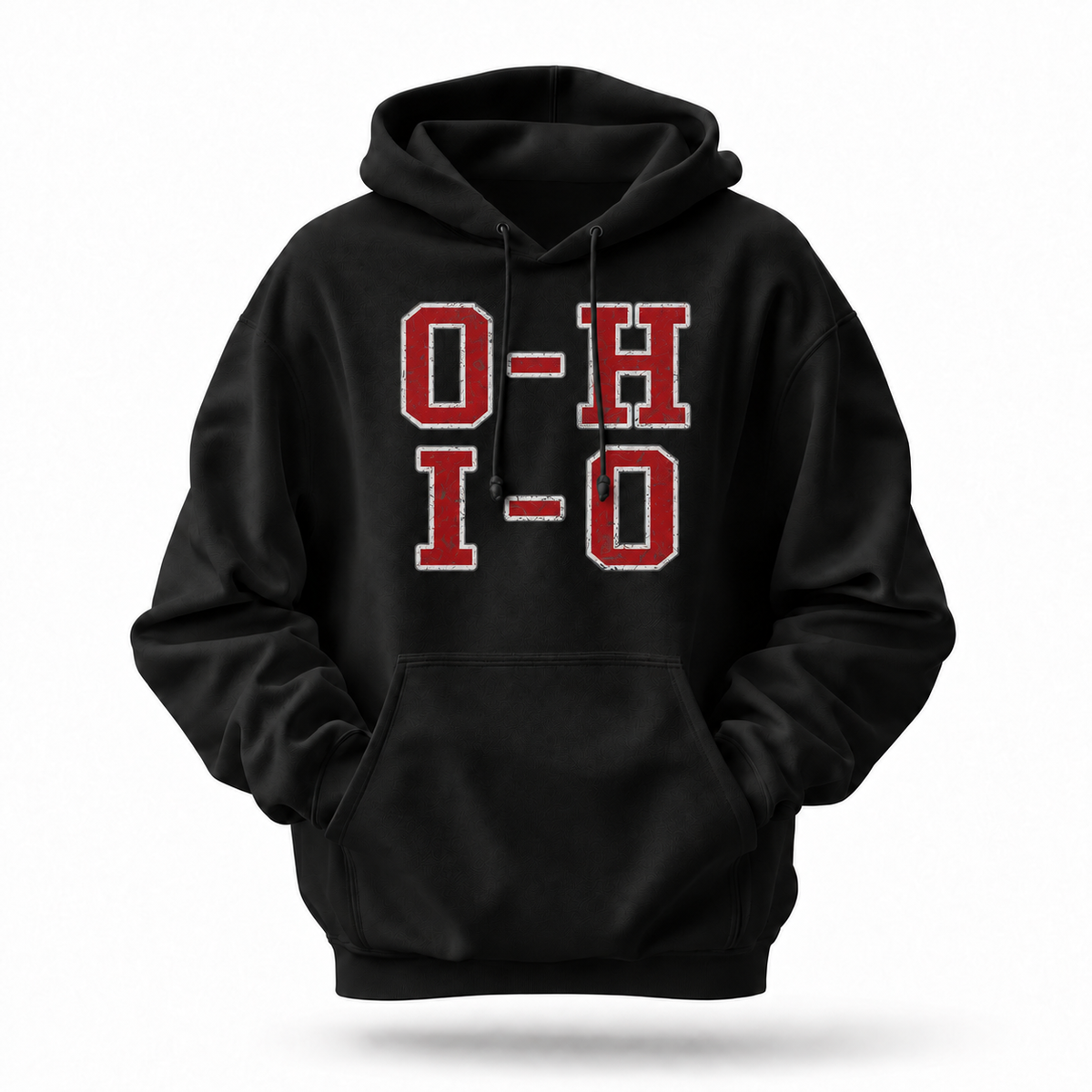 Ohio O-H I-O Chant Varsity Block Letters Hoodie