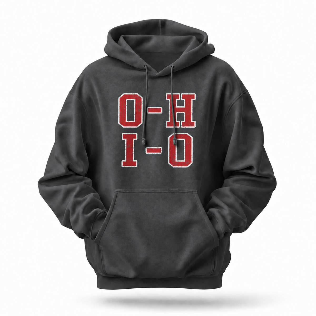 Ohio O-H I-O Chant Varsity Block Letters Hoodie