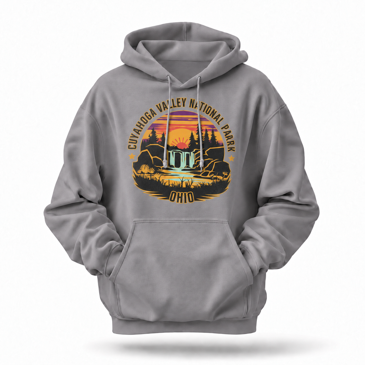 Cuyahoga Valley National Park Ohio Waterfall Sunset Hoodie