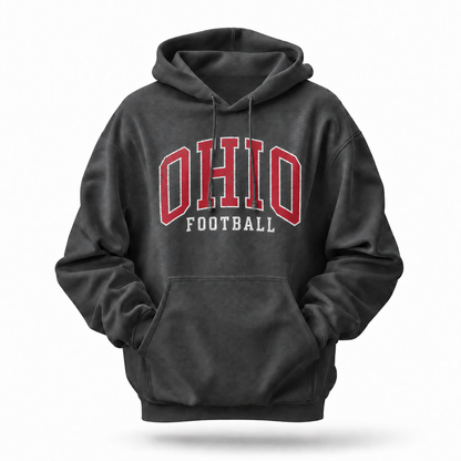 Ohio Football Varsity Arch Distressed Game Day Hoodie