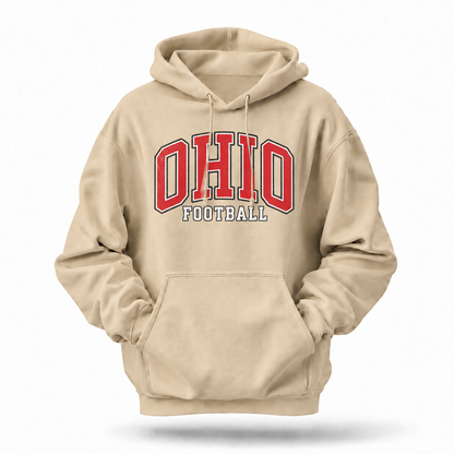 Ohio Football Varsity Arch Distressed Game Day Hoodie