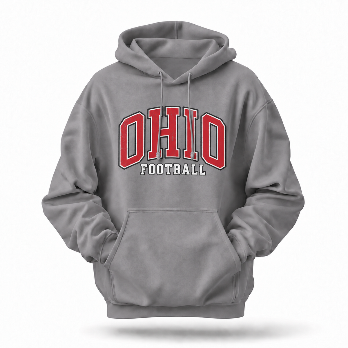 Ohio Football Varsity Arch Distressed Game Day Hoodie