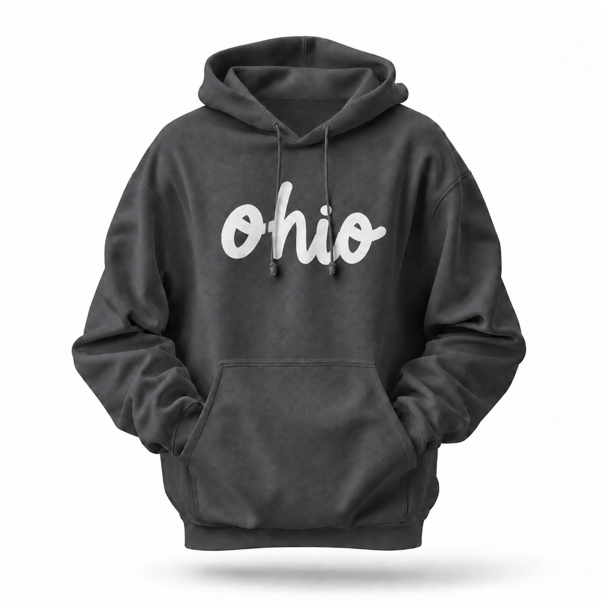 Ohio Minimalist Cursive Script Lettering Hoodie