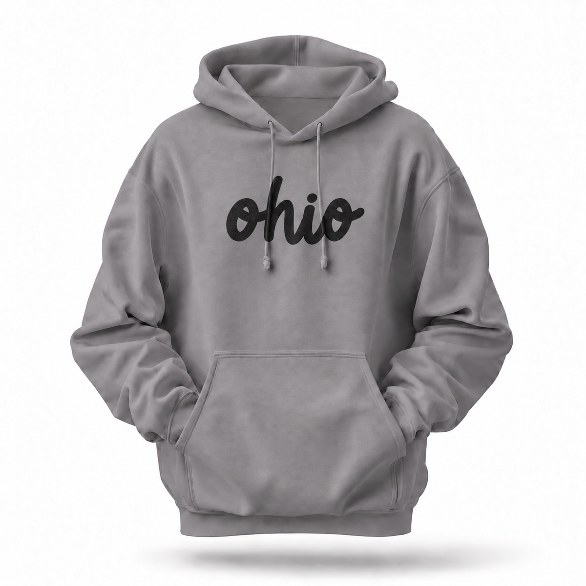Ohio Minimalist Cursive Script Lettering Hoodie