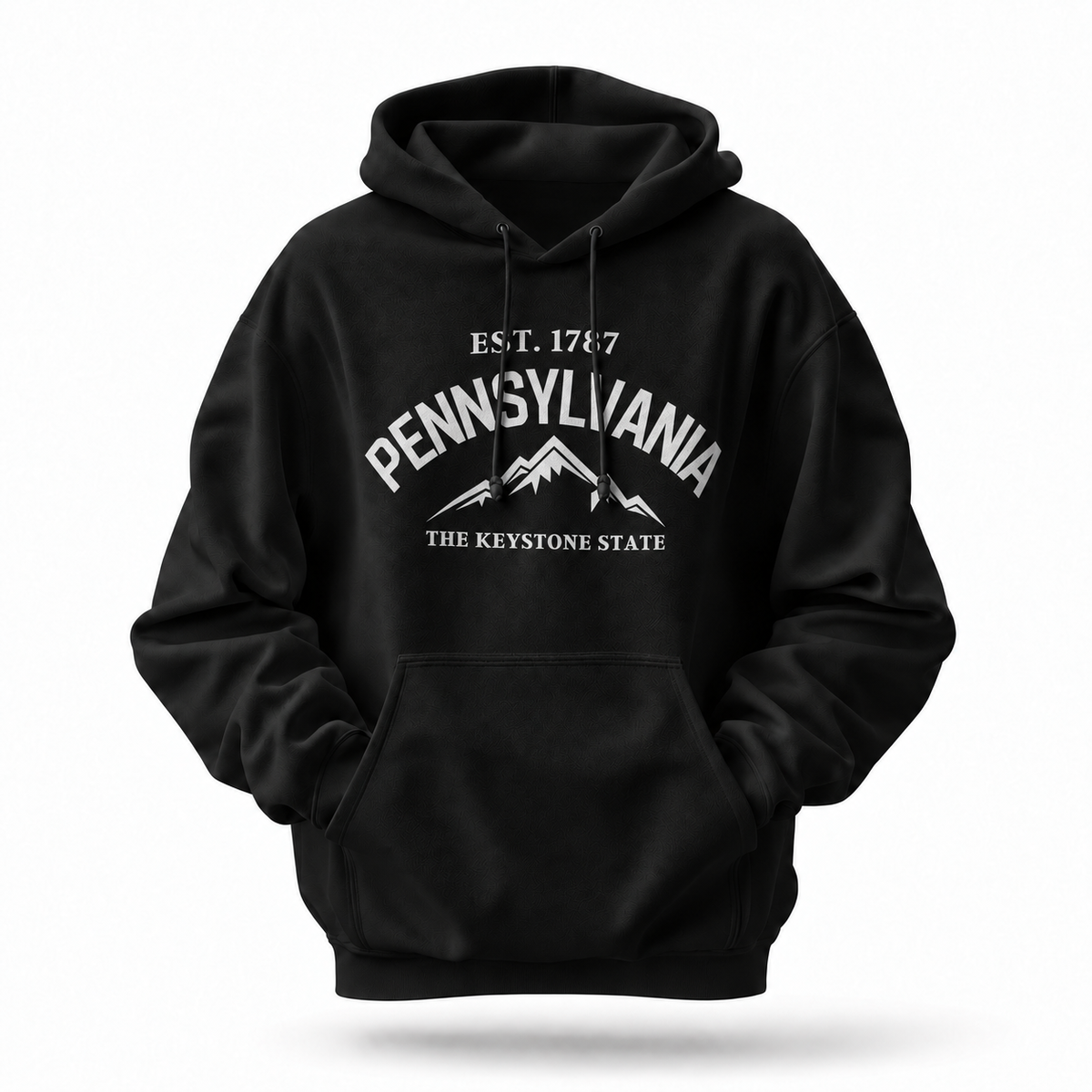 Pennsylvania Keystone State Mountain Peaks Est 1787 Hoodie