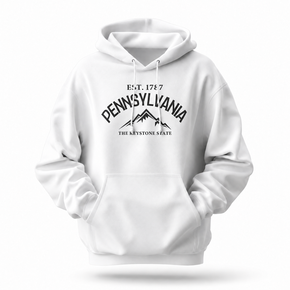 Pennsylvania Keystone State Mountain Peaks Est 1787 Hoodie