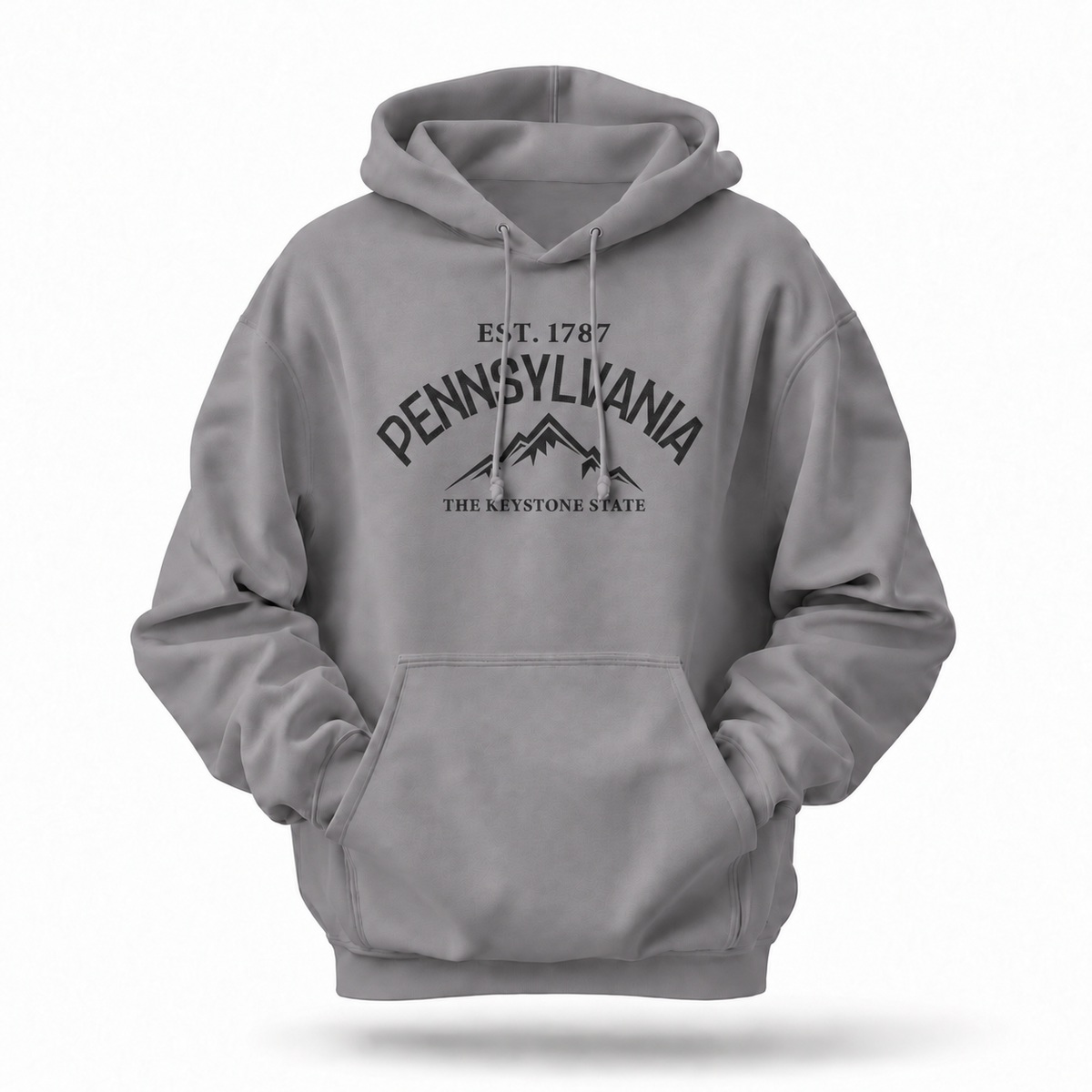 Pennsylvania Keystone State Mountain Peaks Est 1787 Hoodie