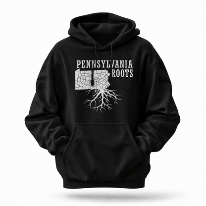 Pennsylvania Roots County Map Hometown Pride Hoodie