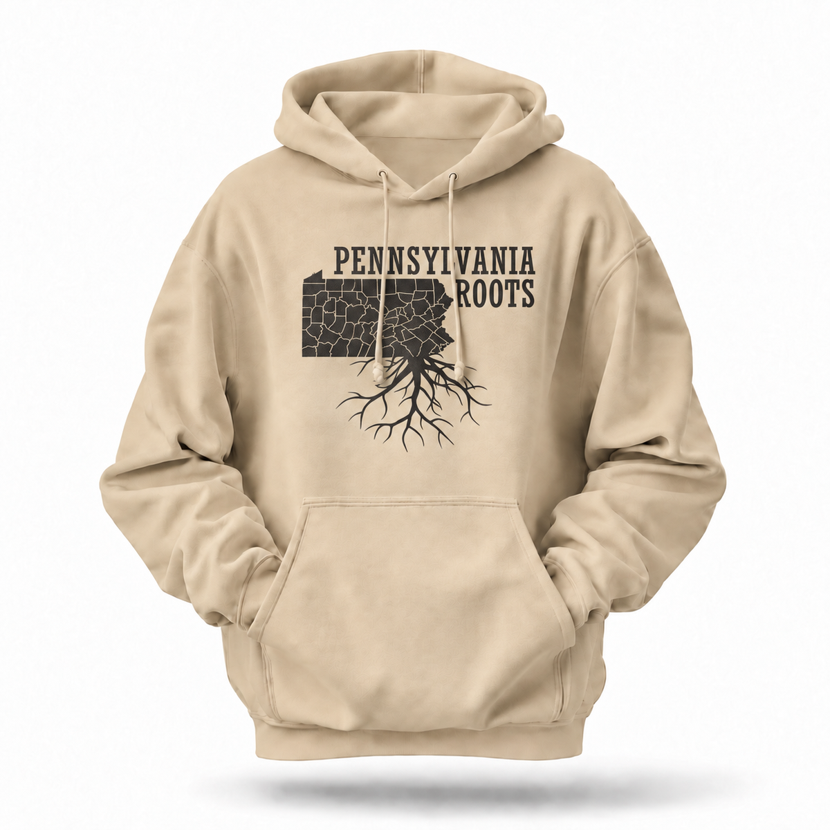 Pennsylvania Roots County Map Hometown Pride Hoodie