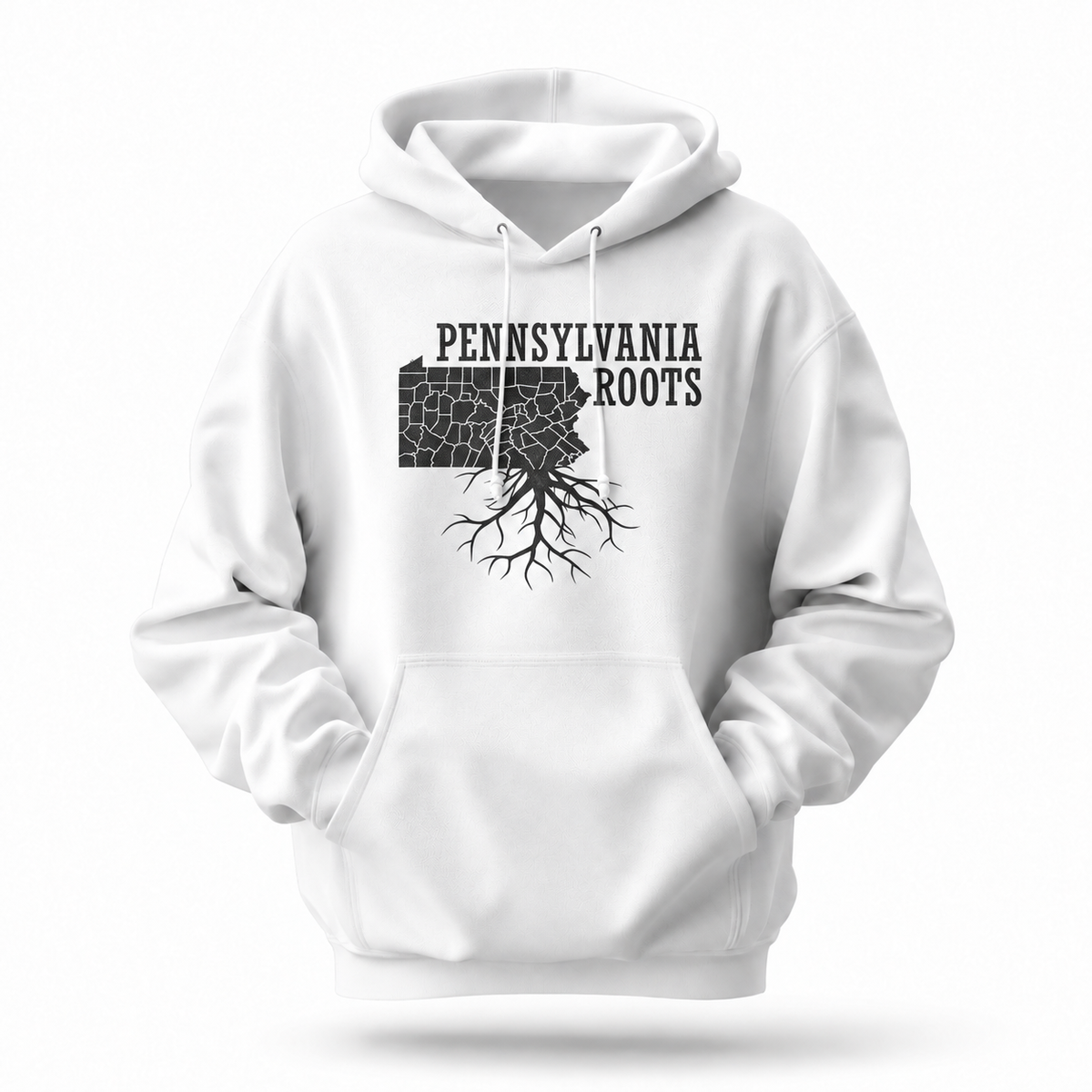 Pennsylvania Roots County Map Hometown Pride Hoodie