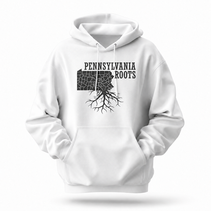 Pennsylvania Roots County Map Hometown Pride Hoodie