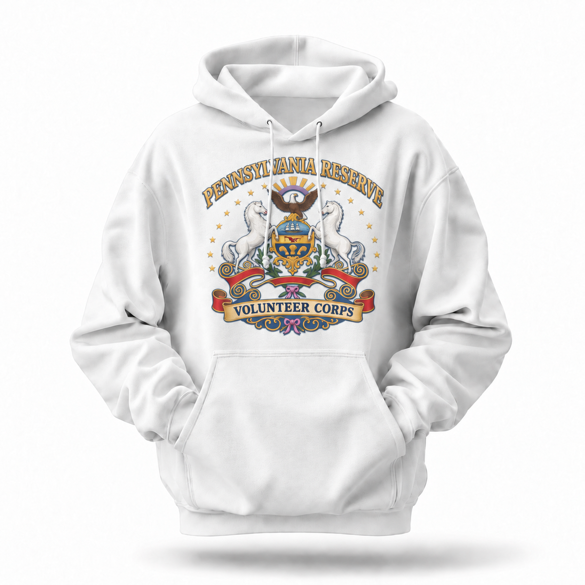 Pennsylvania Reserve Volunteer Corps Coat Of Arms Hoodie