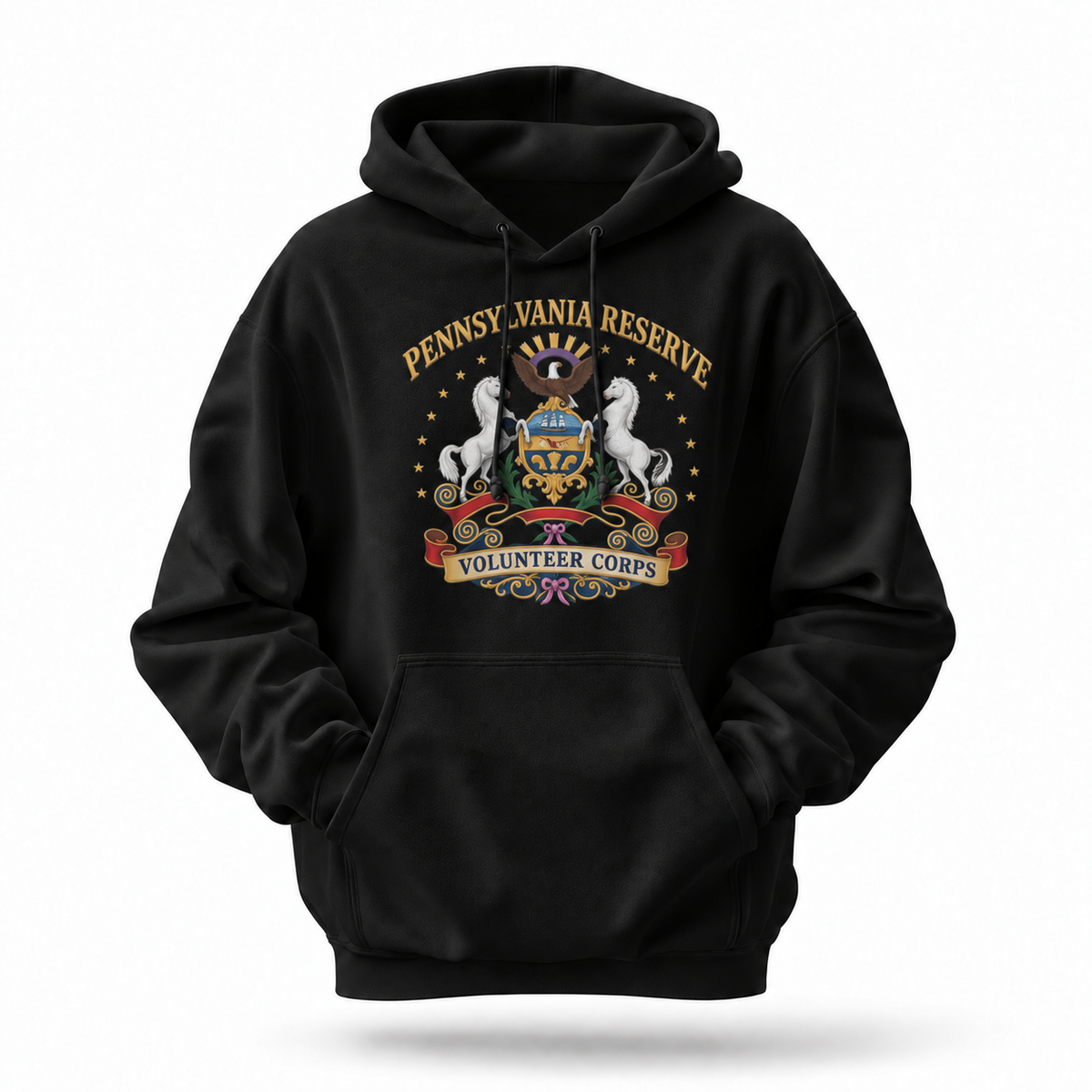 Pennsylvania Reserve Volunteer Corps Coat Of Arms Hoodie