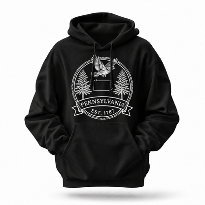 Pennsylvania Ruffed Grouse Hemlock State Bird Emblem Hoodie