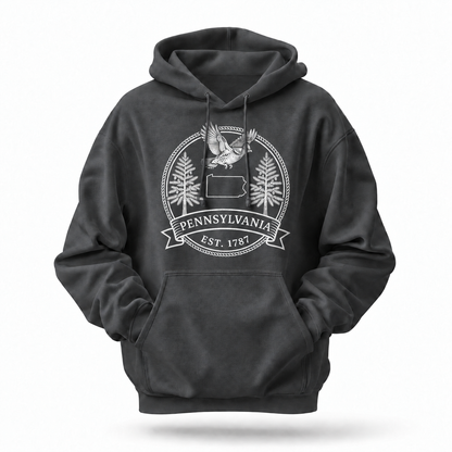 Pennsylvania Ruffed Grouse Hemlock State Bird Emblem Hoodie