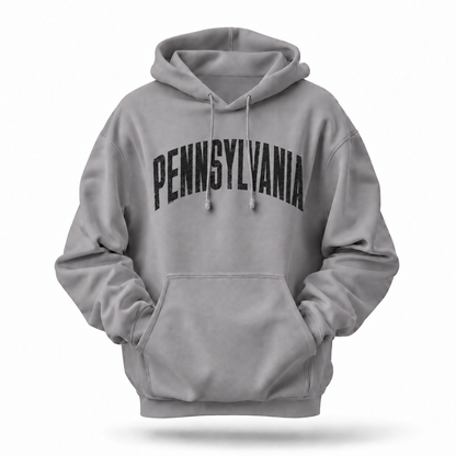 Pennsylvania Collegiate Arch Distressed Varsity Letters Hoodie