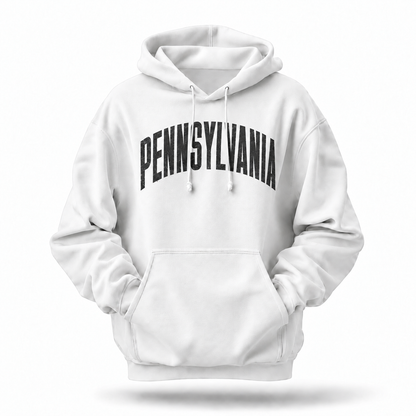 Pennsylvania Collegiate Arch Distressed Varsity Letters Hoodie