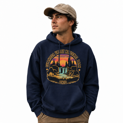 Cuyahoga Valley National Park Ohio Waterfall Sunset Hoodie
