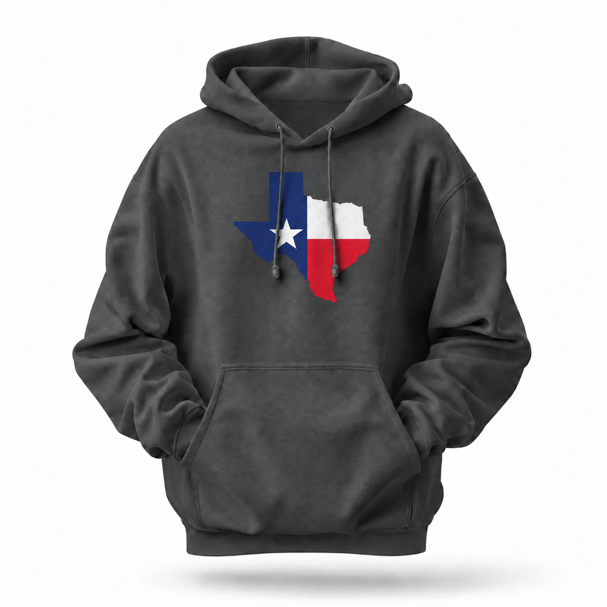Texas State Map Lone Star Flag Hoodie