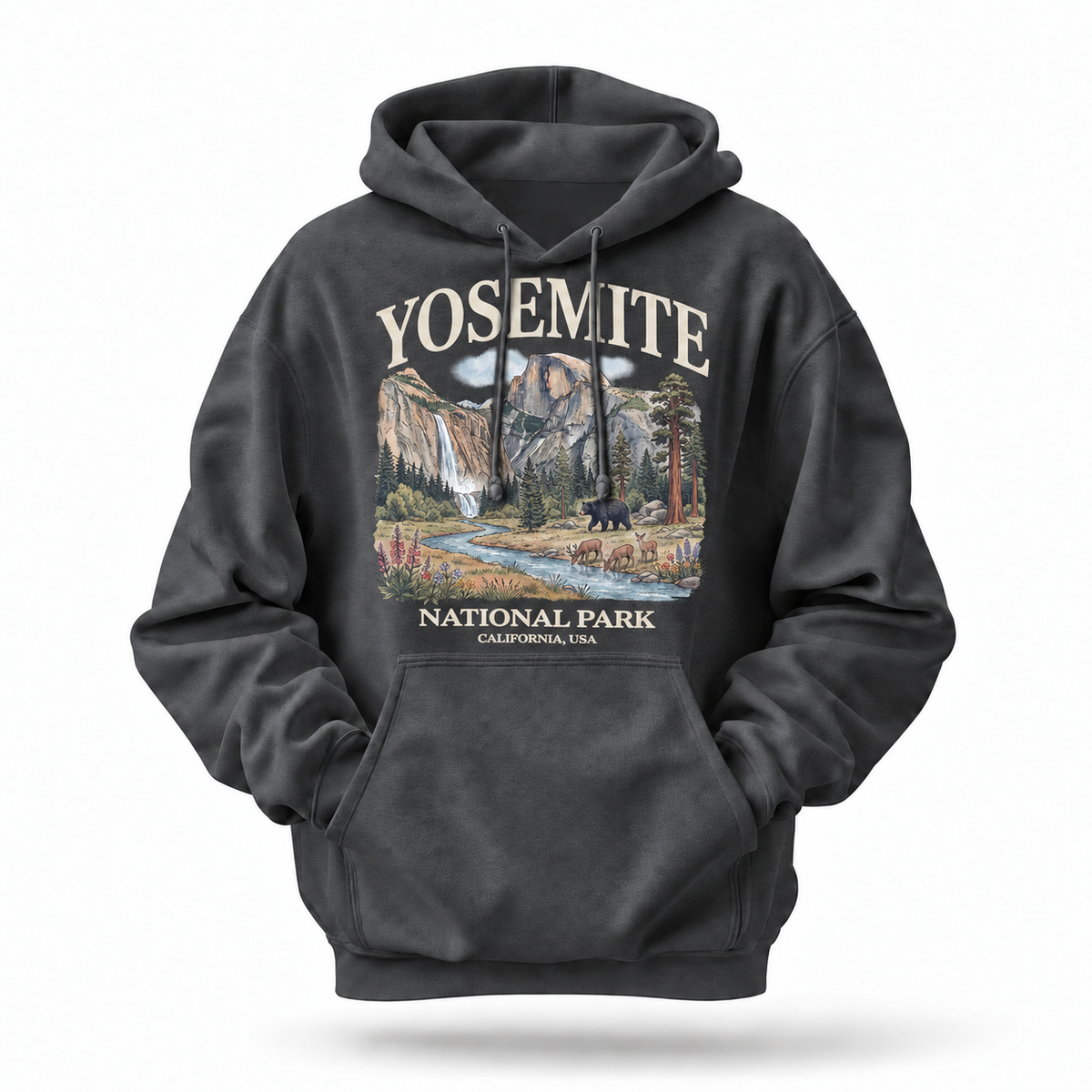 Yosemite National Park California Half Dome Vintage Hoodie