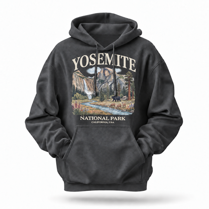 Yosemite National Park California Half Dome Vintage Hoodie