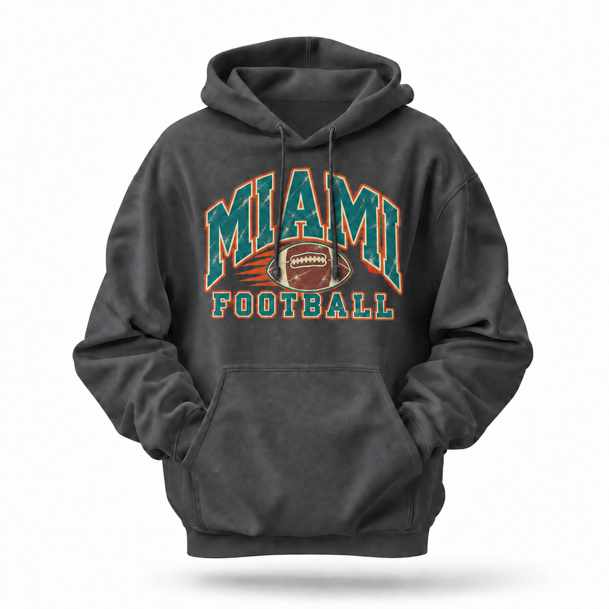 Miami Florida Football Retro Varsity Game Day Hoodie