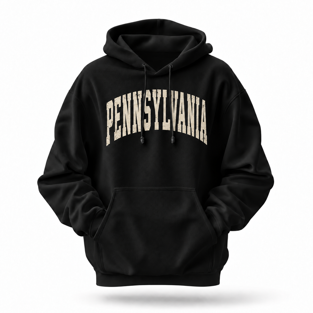 Pennsylvania Collegiate Arch Distressed Varsity Letters Hoodie