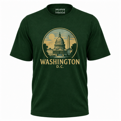 Washington DC Retro Capitol Building Monument Shirt