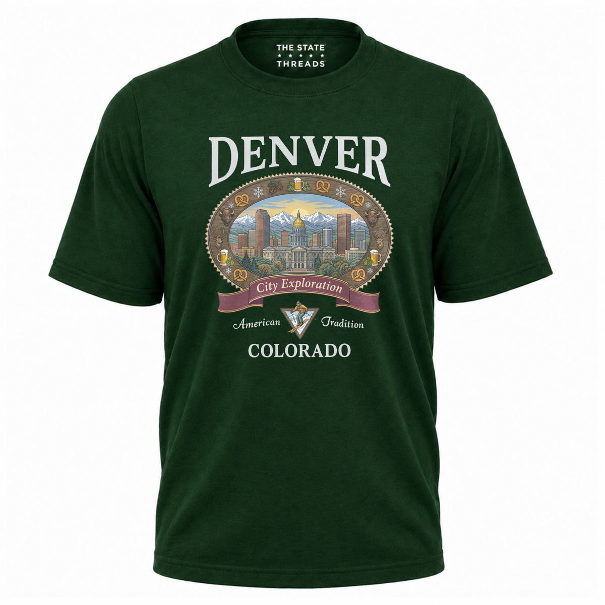 Denver Colorado Mountain City Exploration Shirt