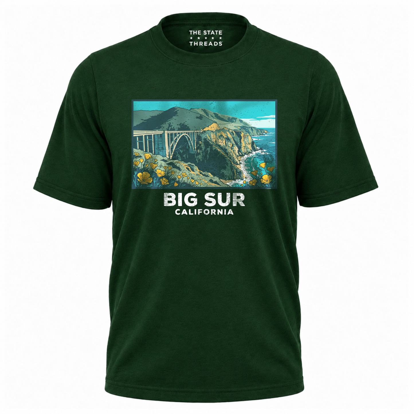 California Big Sur Coastal Bridge Nature Adventure Shirt