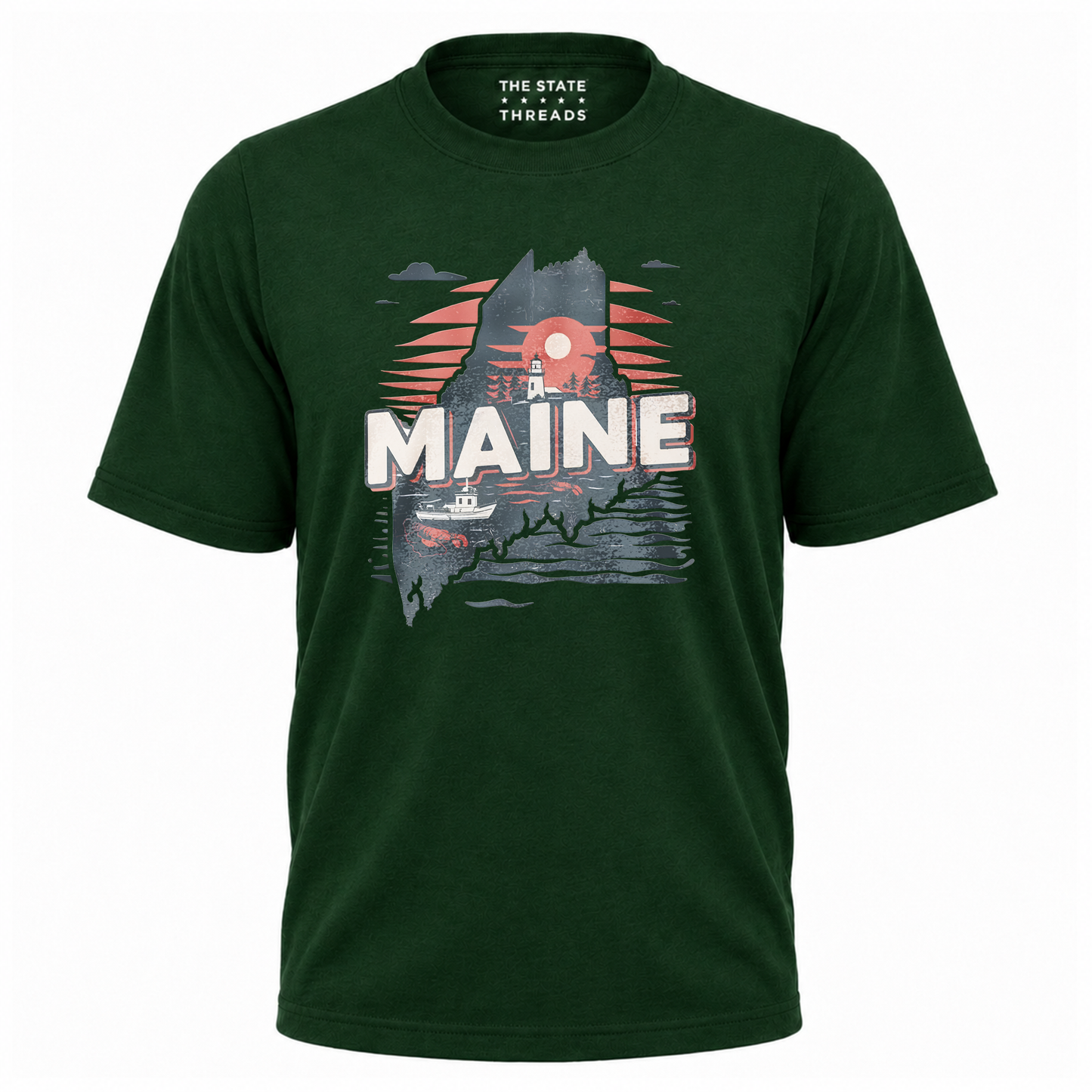 Maine Coastal Lighthouse State Pride Shirt