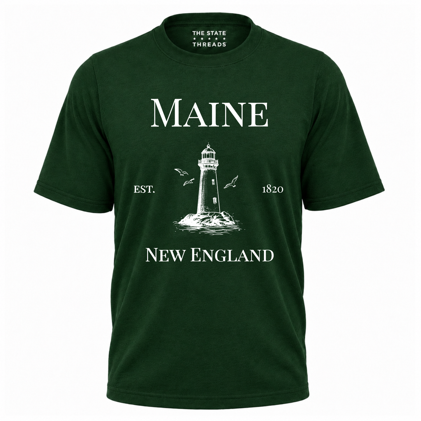 Maine New England Coastal Lighthouse Heritage Shirt
