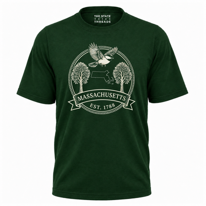 Massachusetts Black-capped Chickadee State Pride Shirt