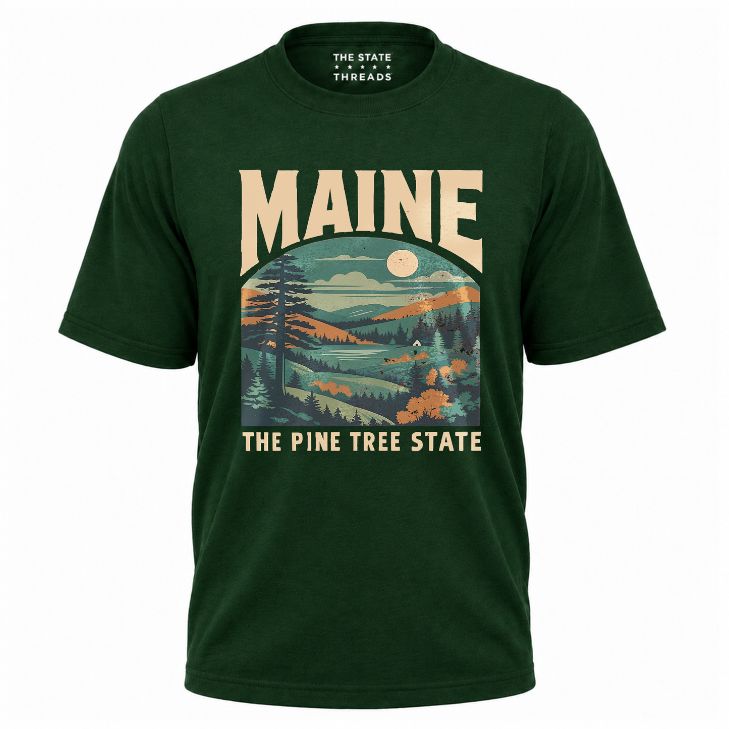 Maine Pine Tree State Vintage Nature Shirt